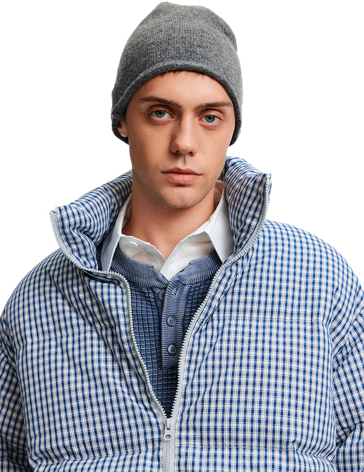 MADWITCH PLAID DOWN COAT #8815A331