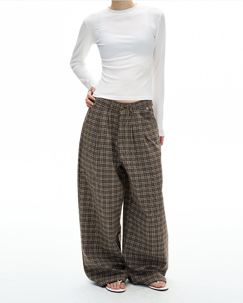 MADWITCH PLEAT TWEED PANTS #C950