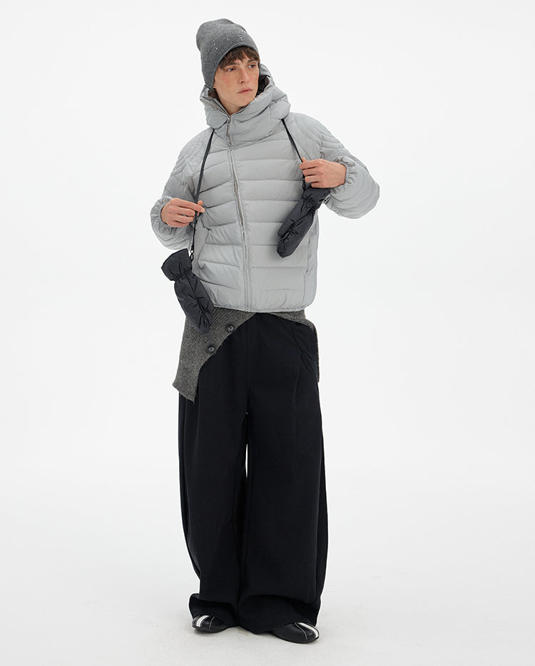 MADWITCH ZIP HOODED PUFFER JACKET #8929-50