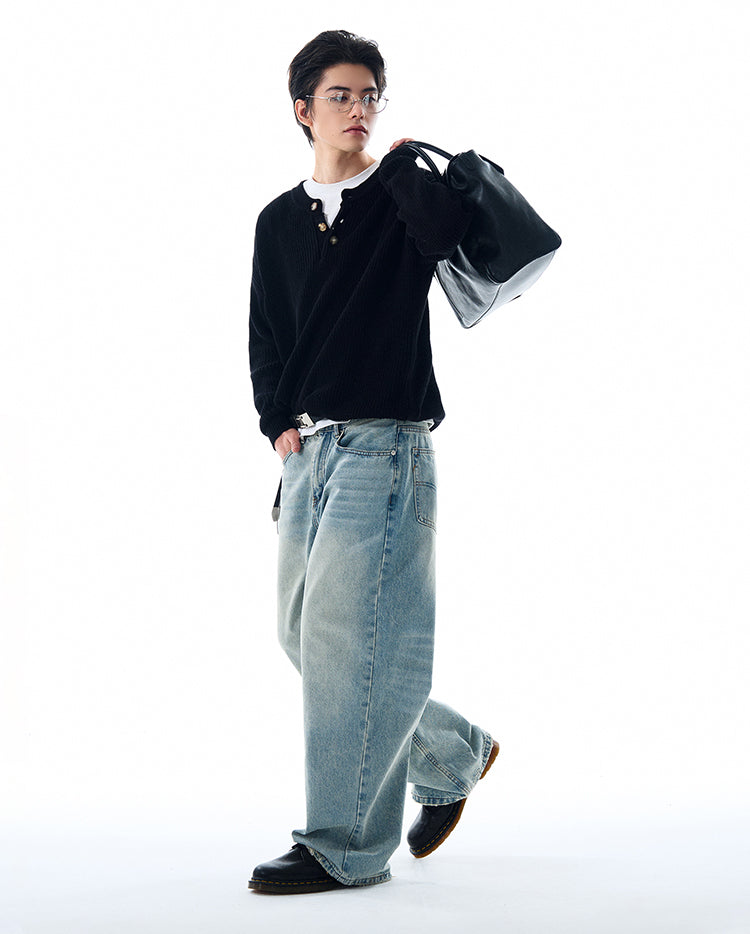 MADWITCH LOOSE KNITTED SWEATER #MFY213
