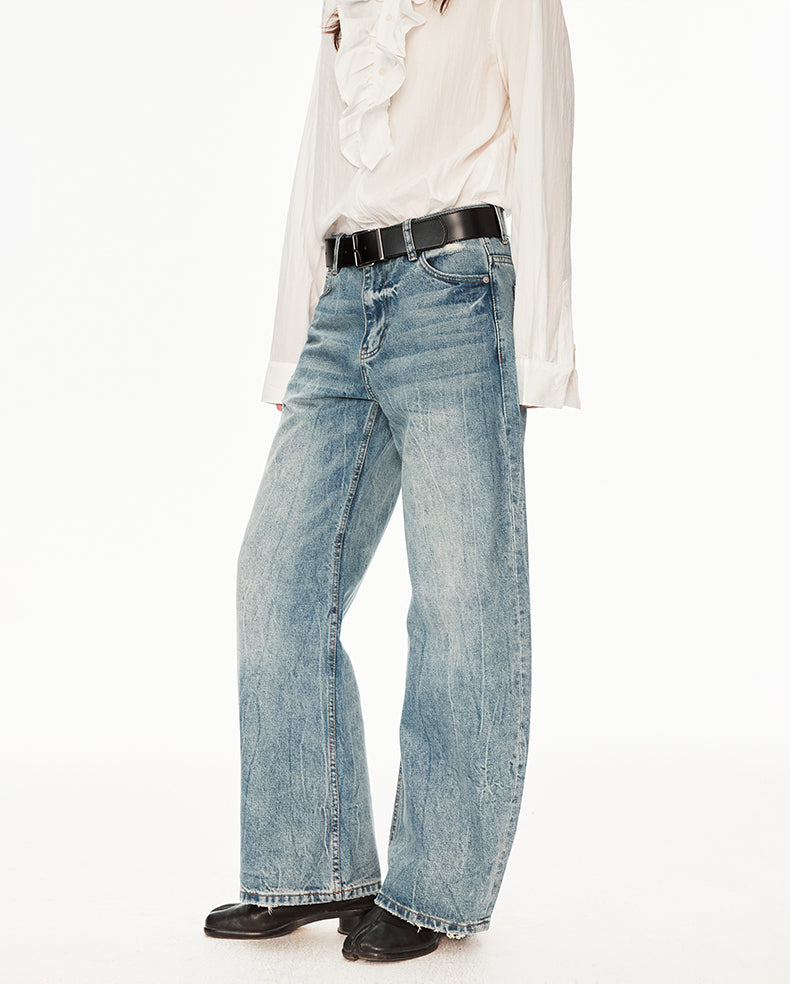 MADWIT FADED WIDE JEANS #GPC5596