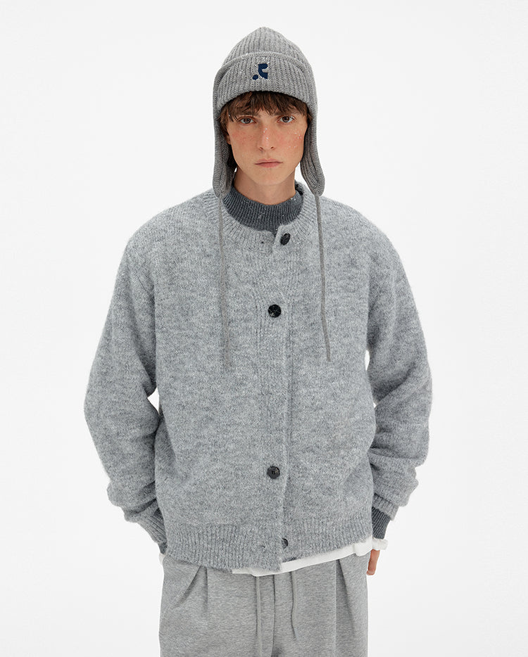 MADWITCH ATMOSPHERIC BUTTONED WOOL CARDIGAN #27399