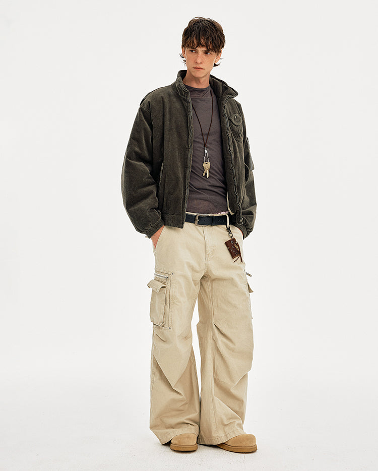 MADWITCH CORDUROY WORKWEAR QUILTED JACKET #25558