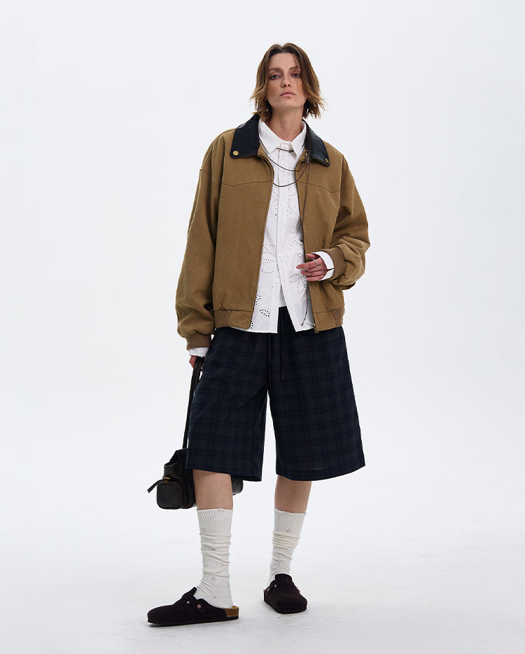 MADWITCH BARN STYLE COLOR-BLOCK JACKET #W218