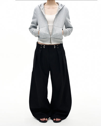 MADWITCH VINTAGE STRIPED WIDE PANTS #CK6857