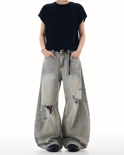 MADWITCH UNISEX RELAXED FIT DENIM PANTS #FX080