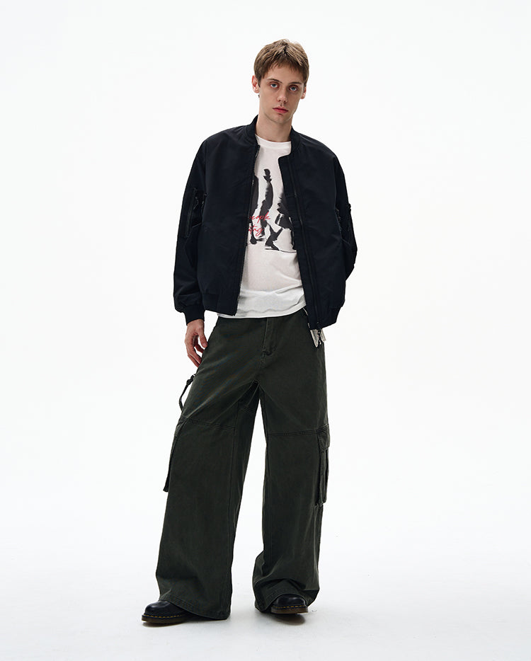 MADWITCH UNISEX CASUAL BOMBER JACKET #RW154