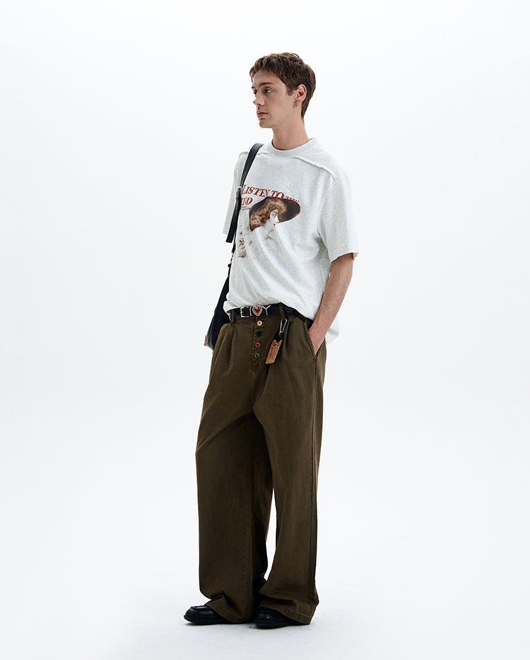 MADWIT VINTAGE GRAPHIC TEE #25081