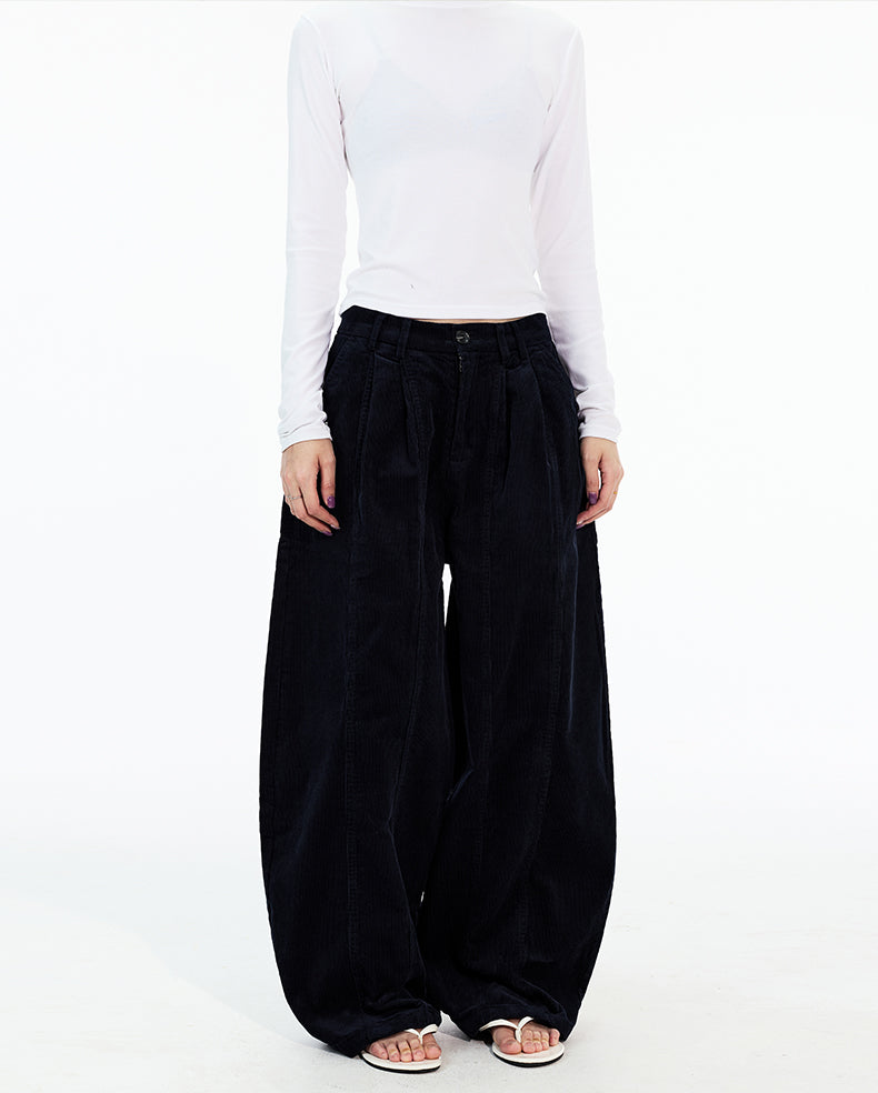 MADWITCH DOUBLE PLEAT CORDUROY TROUSERS #CK6935