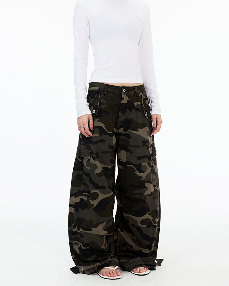 MADWITCH CAMOUFLAGE WASH WORK PANTS #Z053