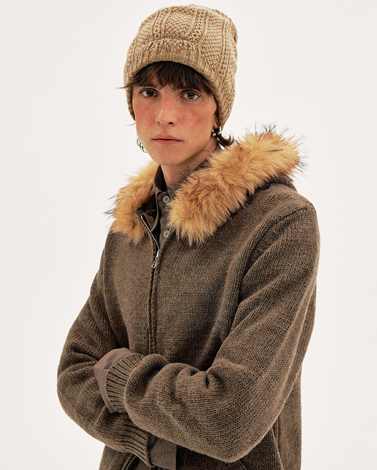 MADWITCH WOOL HOOD CARDIGAN #27428