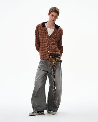 MADWITCH UNISEX COMMUTER HOODED SHIRT #CR602