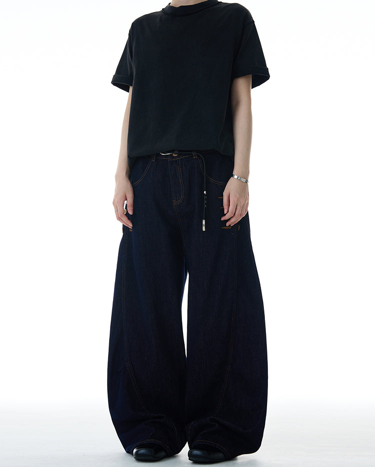 MADWITCH BUCKLED CASUAL JEANS #UTU001