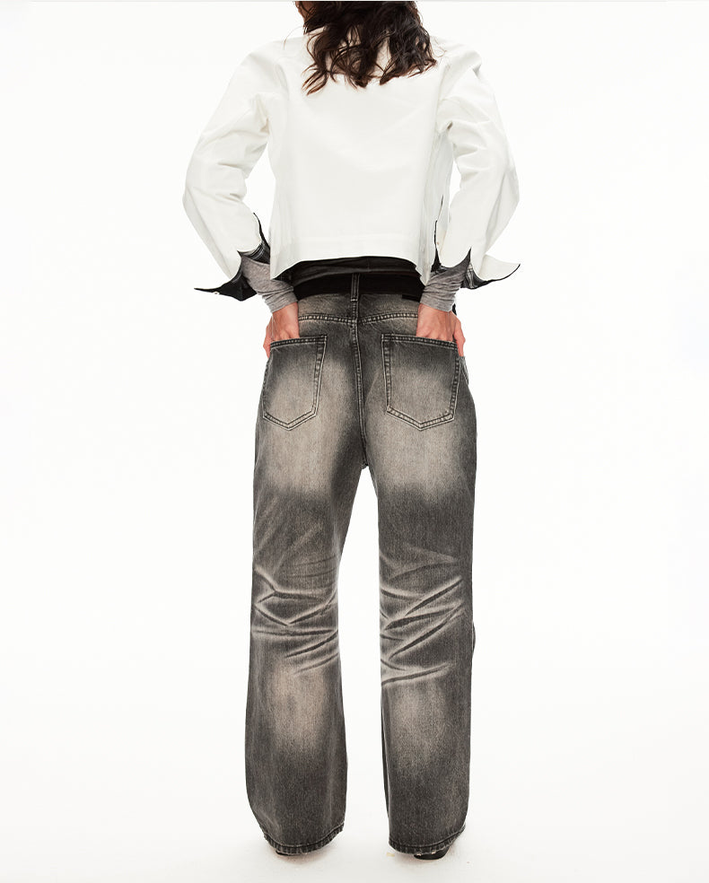 MADWIT FADED WASH JEANS #GD005