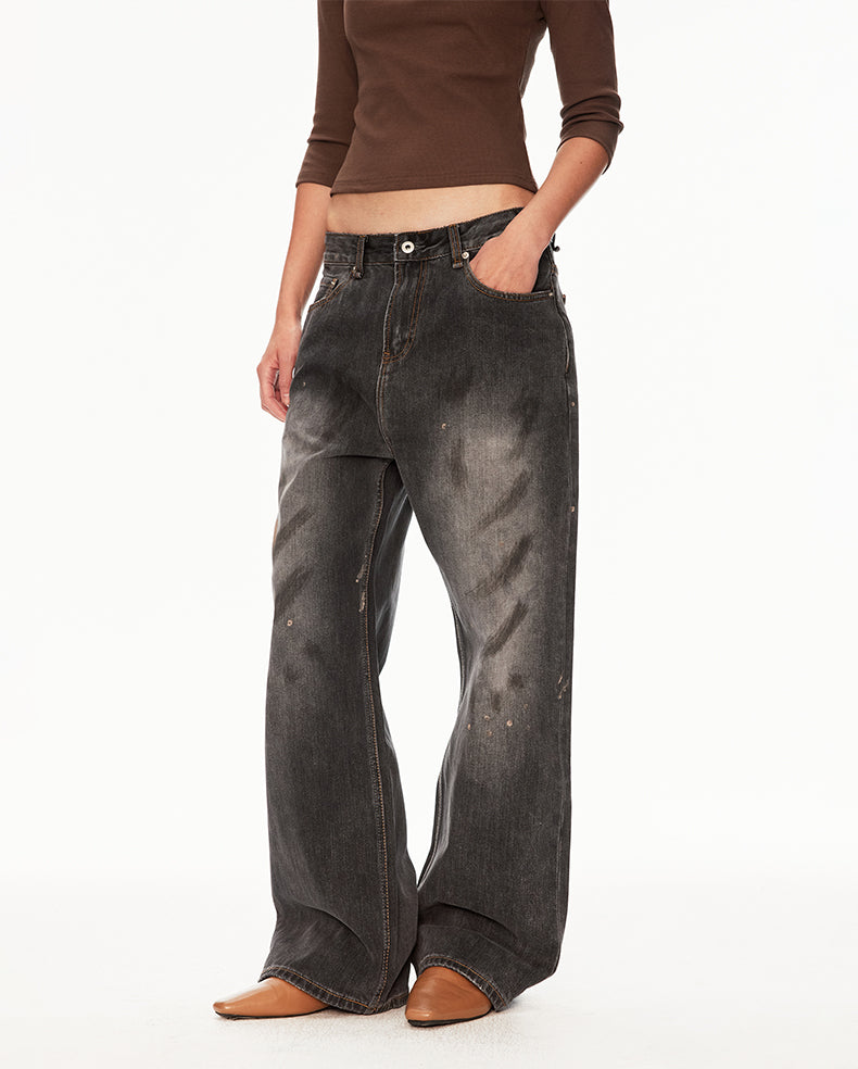 MADWIT DIRTY WASH GRUNGE JEANS #GD002