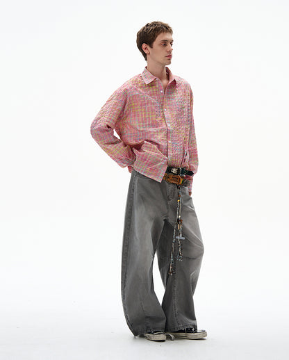 MADWITCH UNISEX BUBBLE COTTON LONG SLEEVE SHIRT #CR6218
