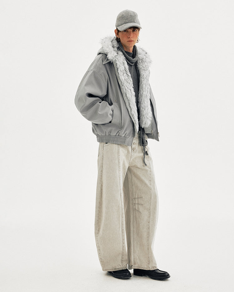 MADWITCH FAUX SHEAR PARKA #990919