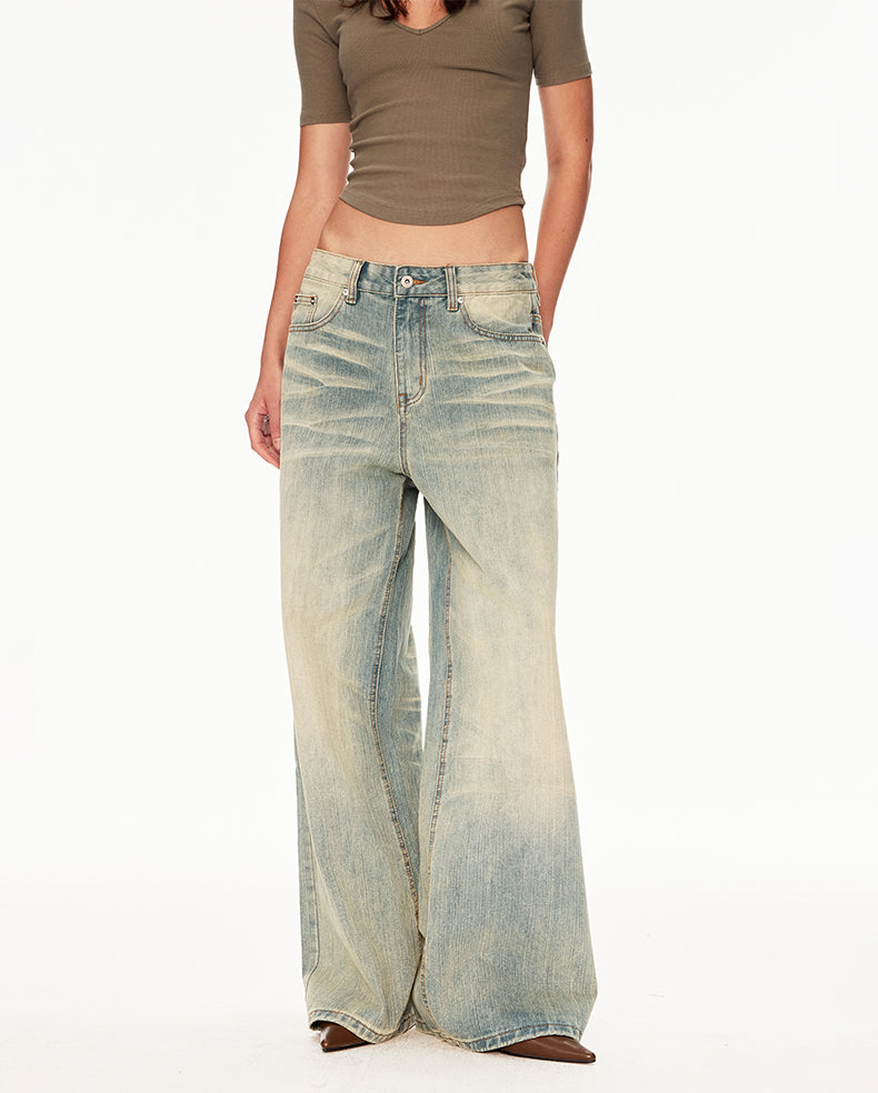 MADWIT YELLOW WASH BAMBOO JEANS #DR8816