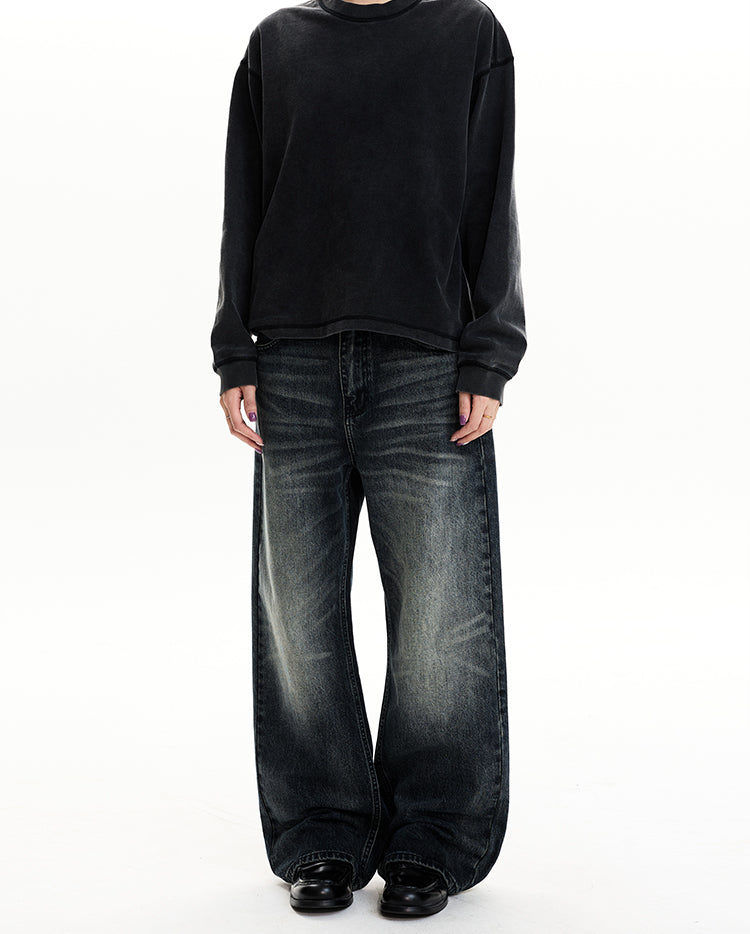 MADWIT CHDARK BLUE WASHED JEANS #CK5568