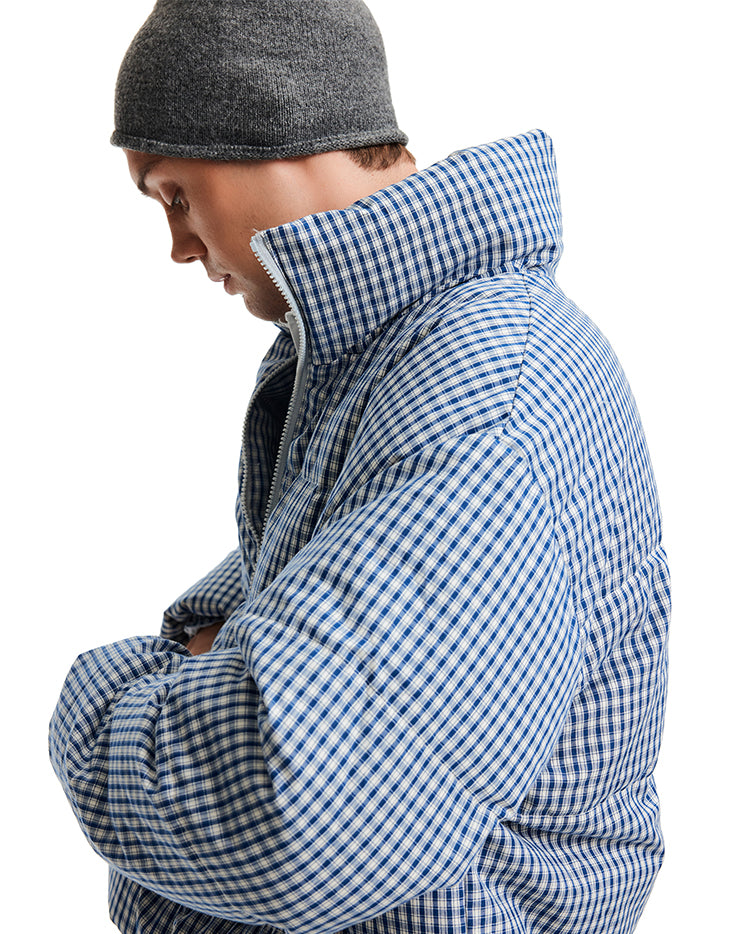 MADWITCH PLAID DOWN COAT #8815A331