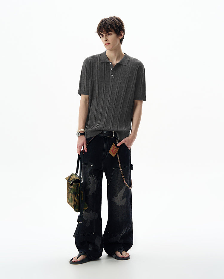 MADWITCH OLD MONEY KNIT TEE #LX0101