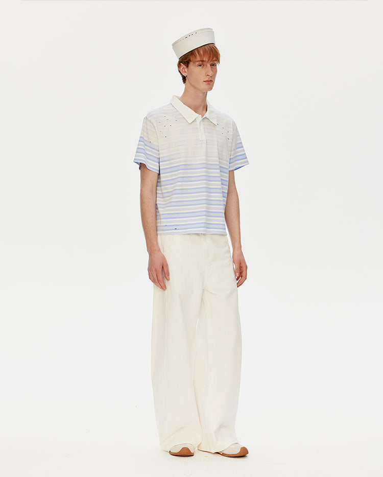 MADWITCH FADED STRIPE TEE #AW26004