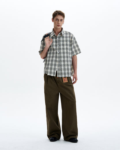 MADWITCH VINTAGE CHECK SHIRT #CR226