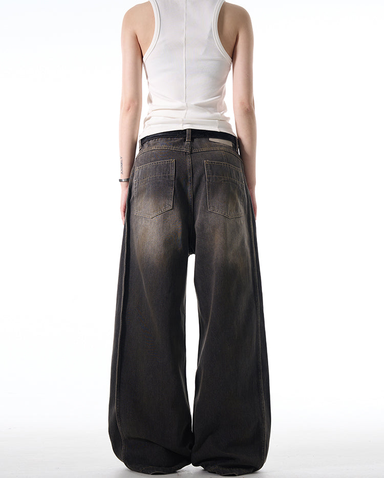 MADWITCH WASHED DISTRESSED JEANS #CK5390