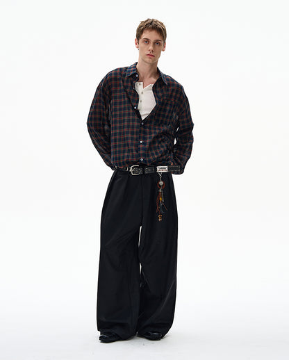 MADWITCH UNISEX VINTAGE OLD MONEY STYLE LONG SHIRT #CR606