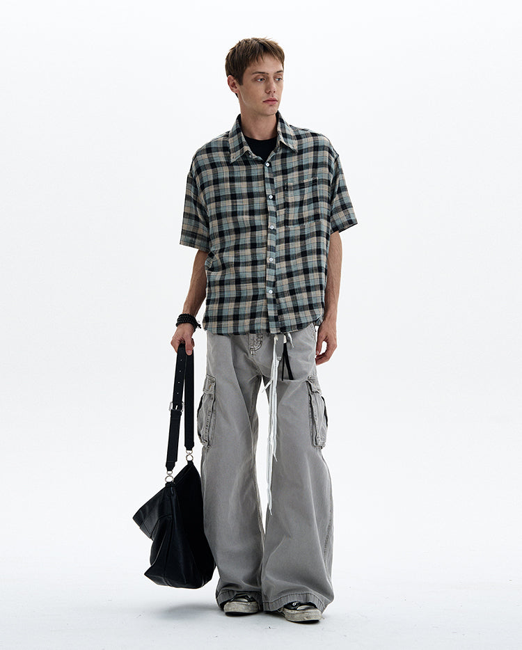 MADWITCH PLAID CASUAL SHIRT #CR236