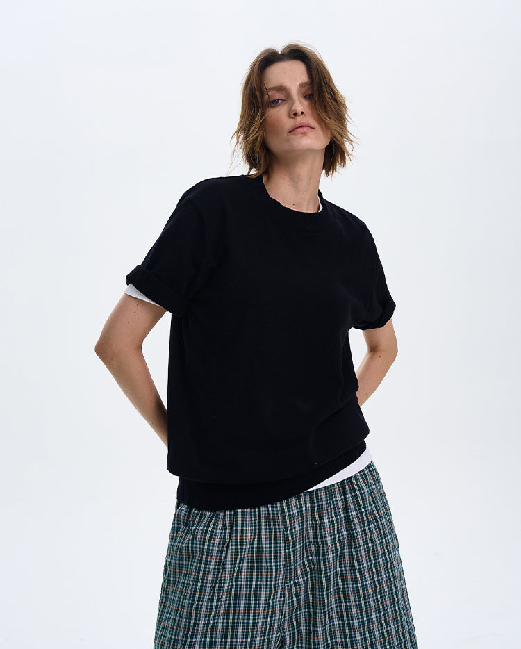 MADWITCH MINIMALIST CREW NECK CASUAL T-SHIRT #27331