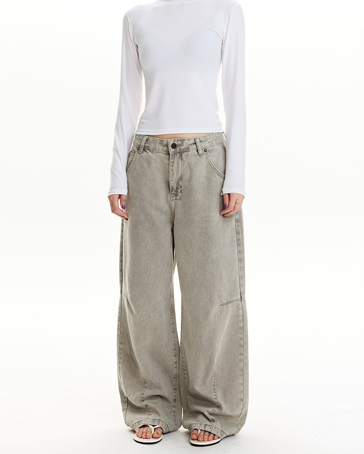 MADWITCH DECONSTRUCTED VINTAGE WASH JEANS #CK3598