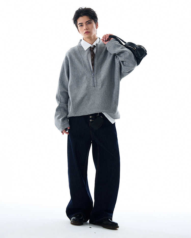 MADWITCH ZIP CLEANFIT SWEATSHIRT #L548