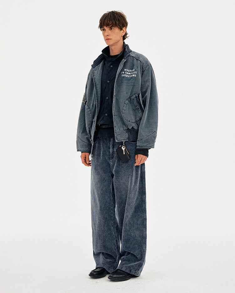 MADWITCH VINTAGE WASHED WORKWEAR QUILTED JACKET #AW25152