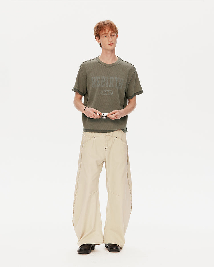 MADWITCH VINTAGE LETTER TEE #AW26020