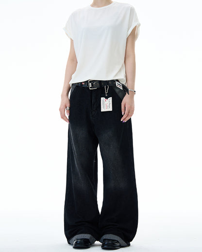 MADWITCH VINTAGE WASH STRAIGHT LEG JEANS #RK157