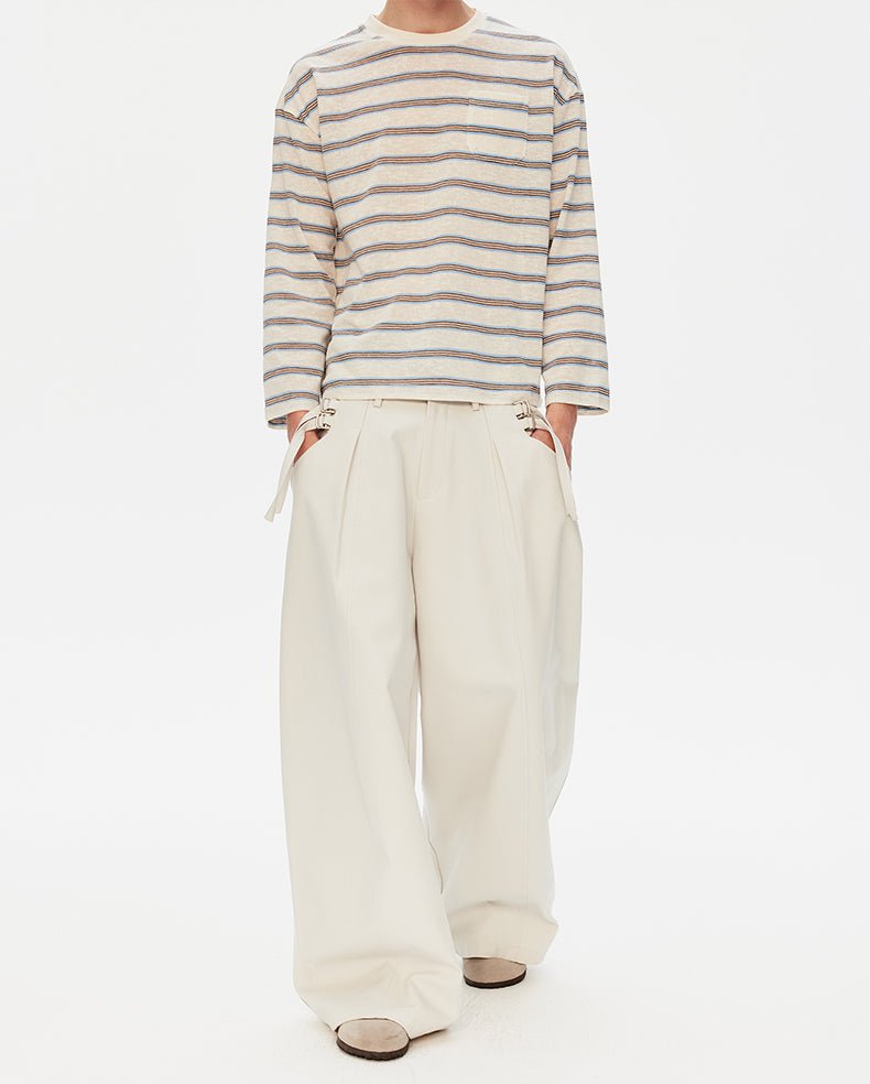 MADWITCH WIDE DRAPED TROUSERS 56013K - MadWitch Store