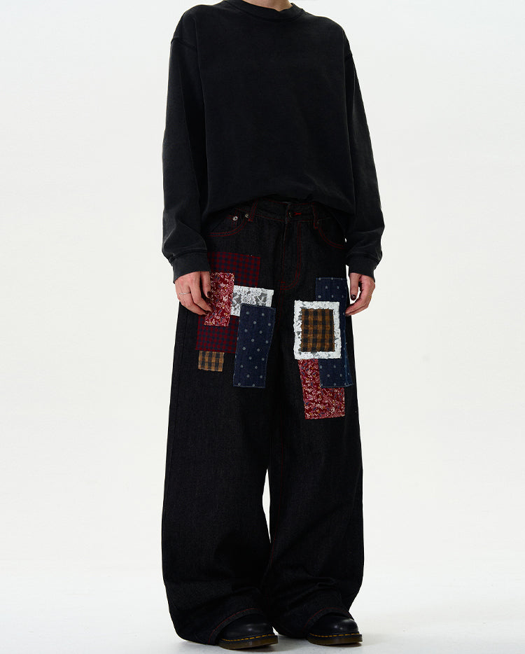MADWITCH PATCHWORK ORIGINAL DENIM JEANS #WHOA077