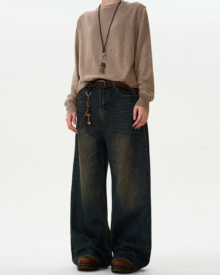 MADWITCH VINTAGE LOOSE-FIT JEANS #K3350