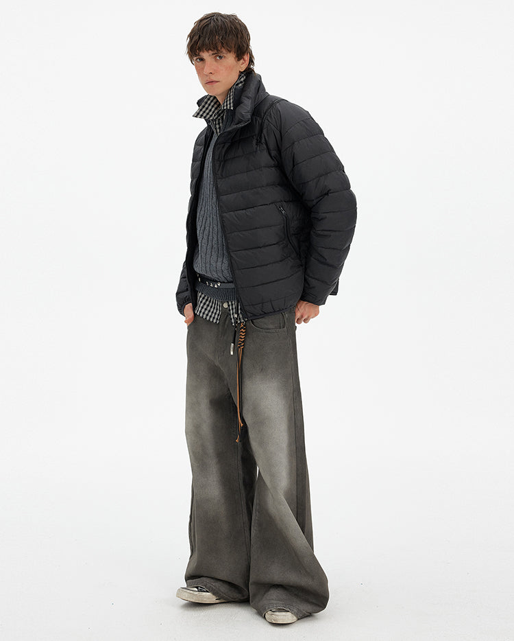 MADWITCH MINIMALIST ZIP PUFFER JACKET #BM313