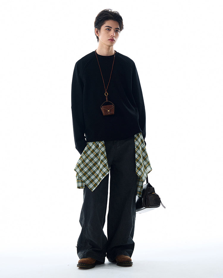 MADWITCH CASUAL LIGHTWEIGHT SWEATSHIRT #L310Q24