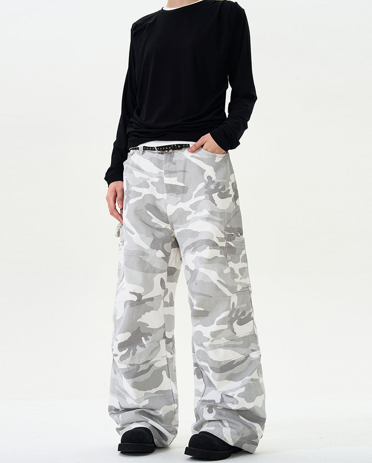 MADWITCH CAMOUFLAGE CARGO DENIM JEANS #58226