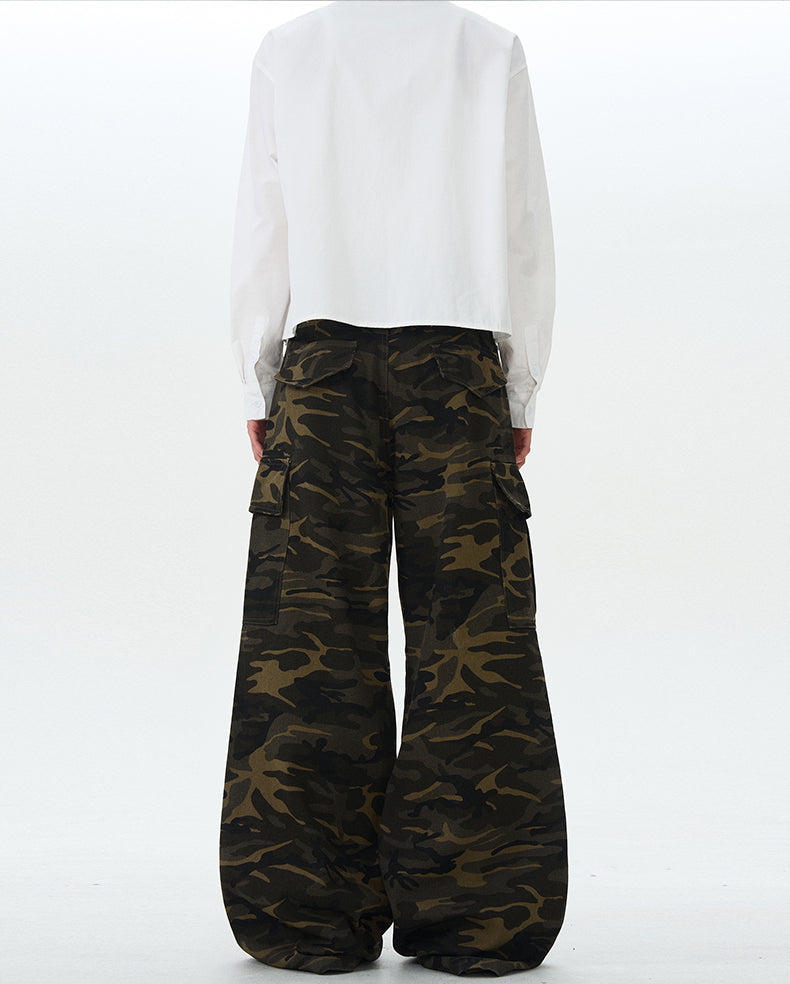 MADWITCH STREET CAMO CARGO PANTS #L633