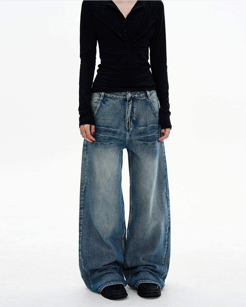 MADWITCH CRACK STRAIGHT DENIM #G6426