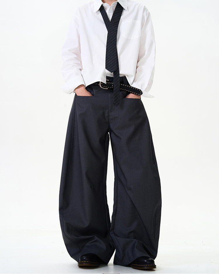 MADWITCH SLIM FIT CURVED CUT DRESS PANTS #CK6586