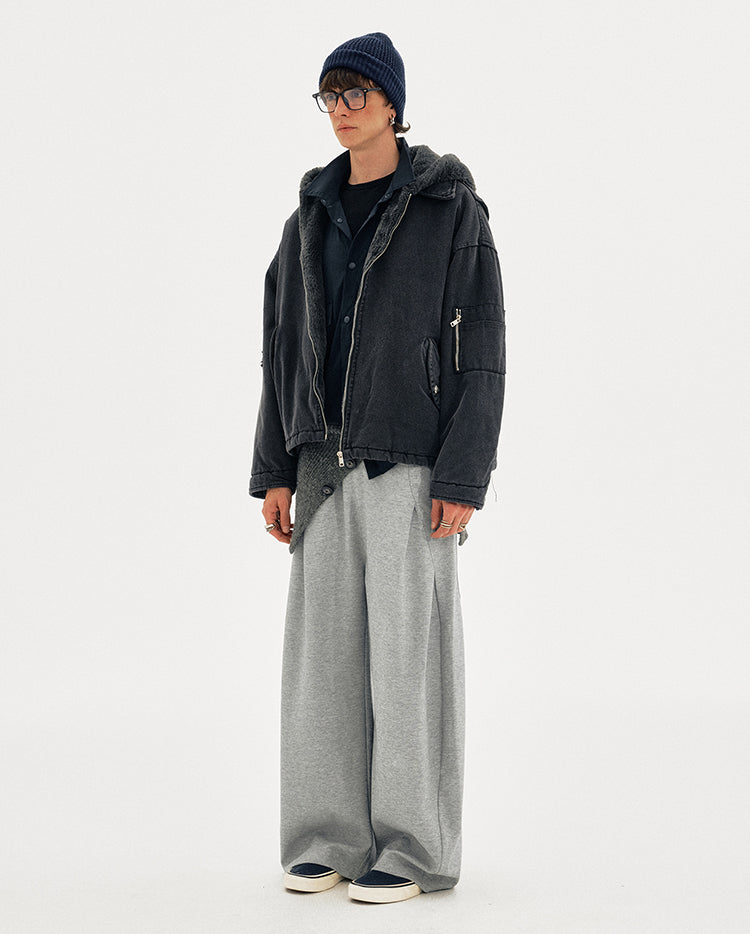 MADWITCH FAUX HOOD PARKA #MY128