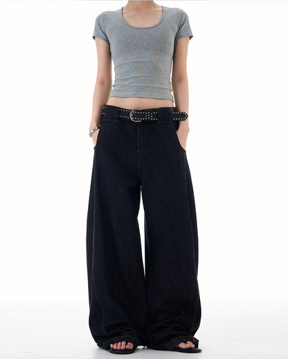 MADWITCH RELAXED FIT CLEAN DENIM PANTS #G6480