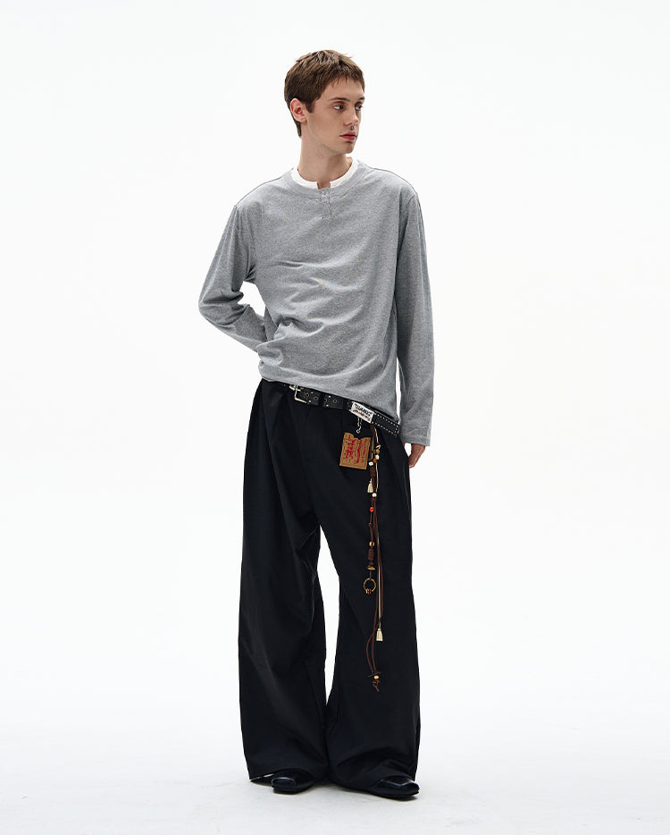 MADWITCH CLEAN FIT FAUX LAYERED SHIRT #RT30