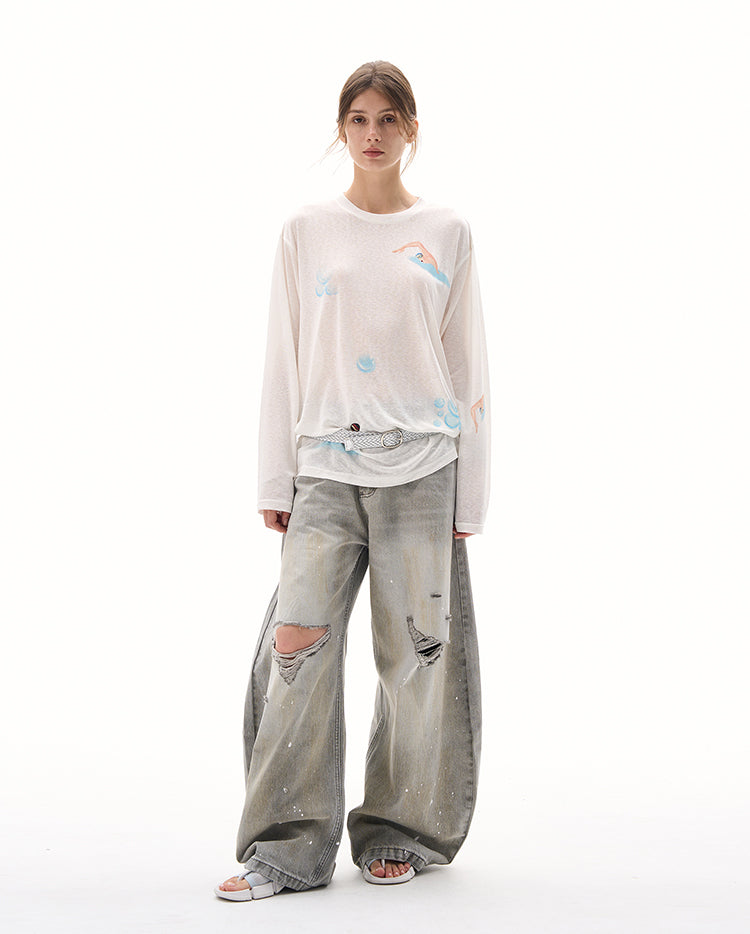MADWITCH BREATHABLE OVERSIZED TOPS #880288