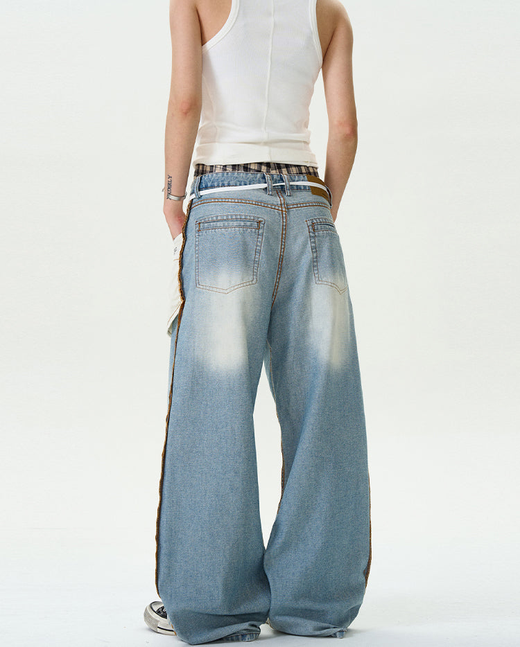 MADWITCH ORIGINAL WASHED DENIM PANTS #G6615